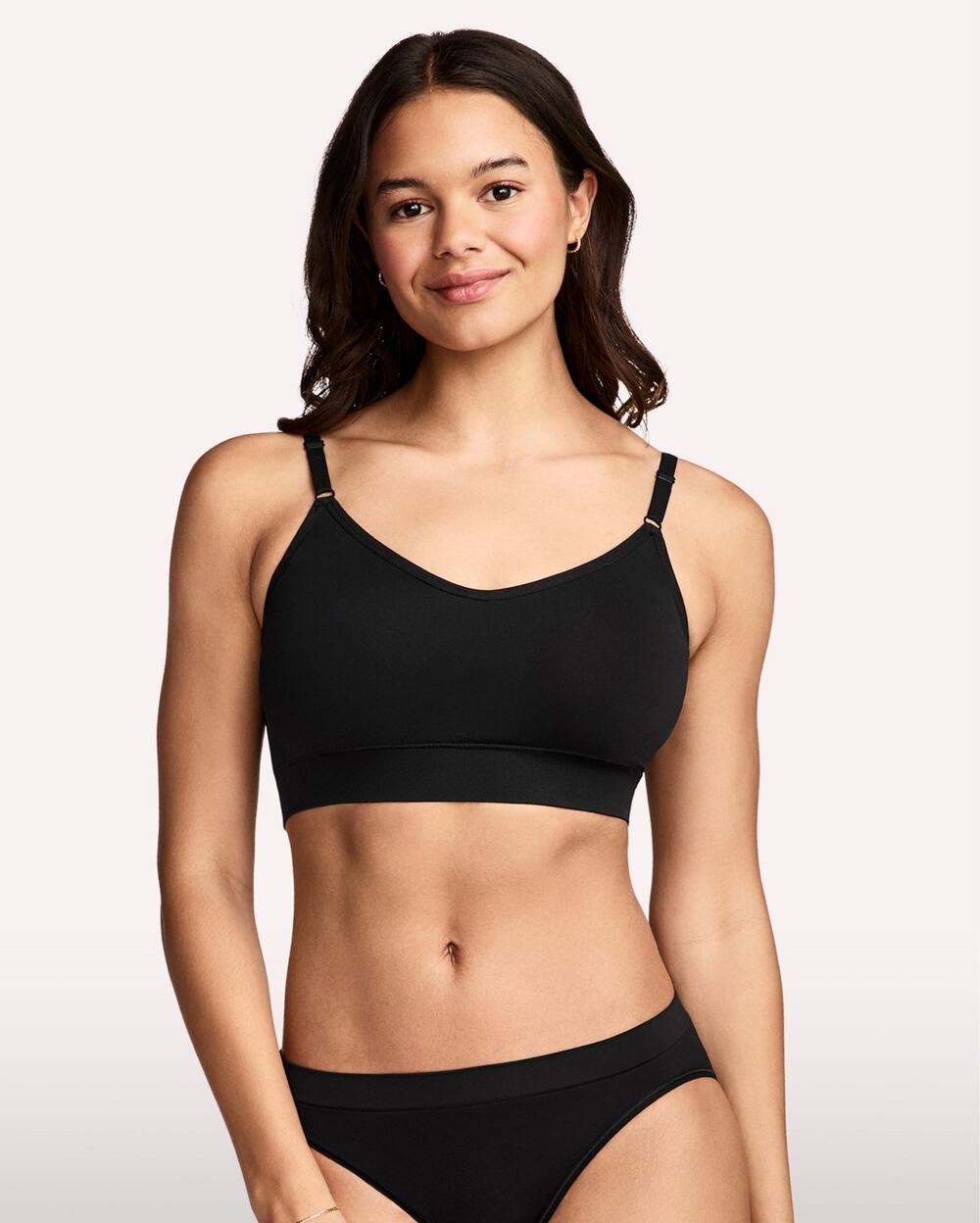 Jockey Bralette Seamfree® Back Smoothing Cami Adjustable Strap Pull Over Size L